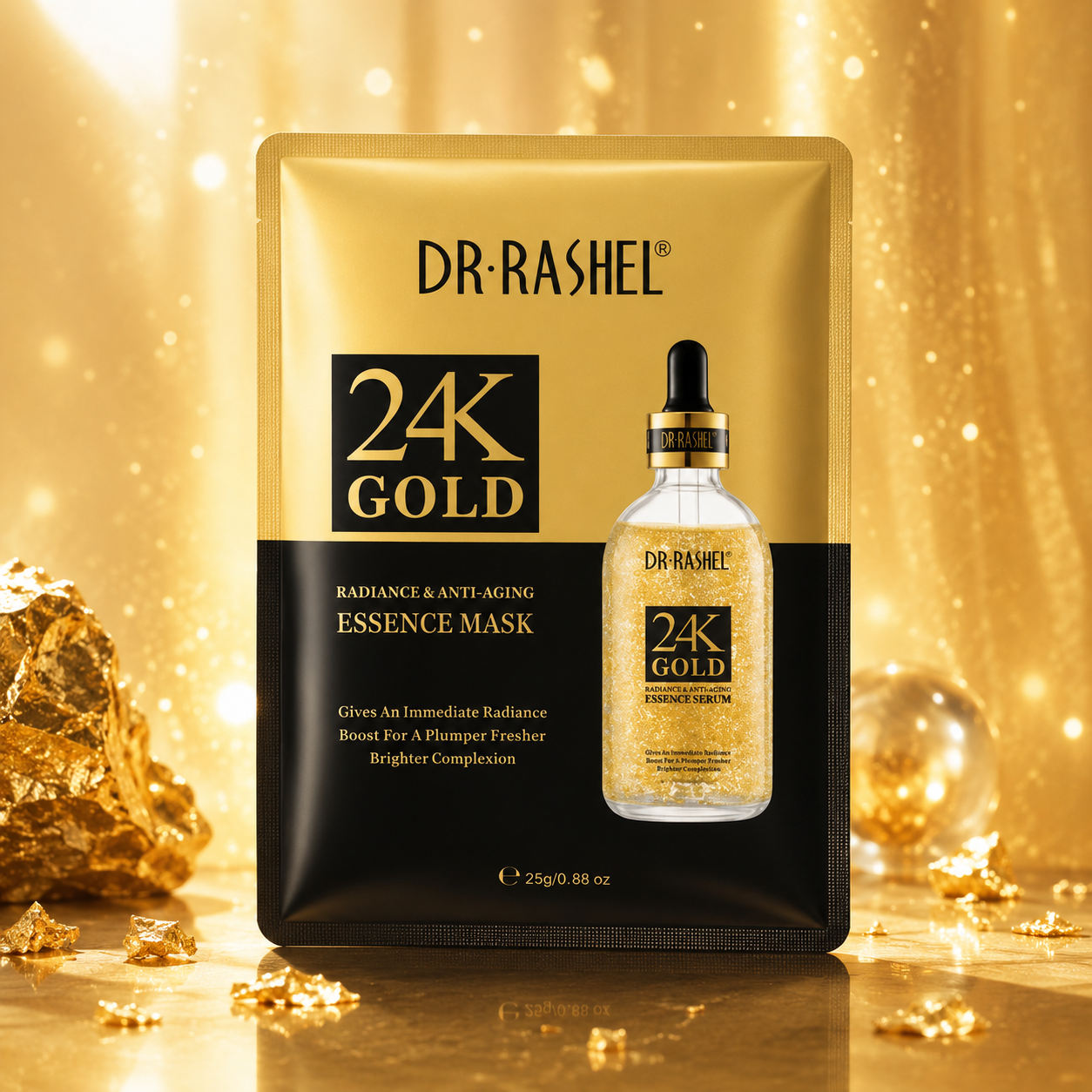 24K Gold Essence Gel Cream by Dr. Rashel – Radiance & Anti-Aging Formula (50g)