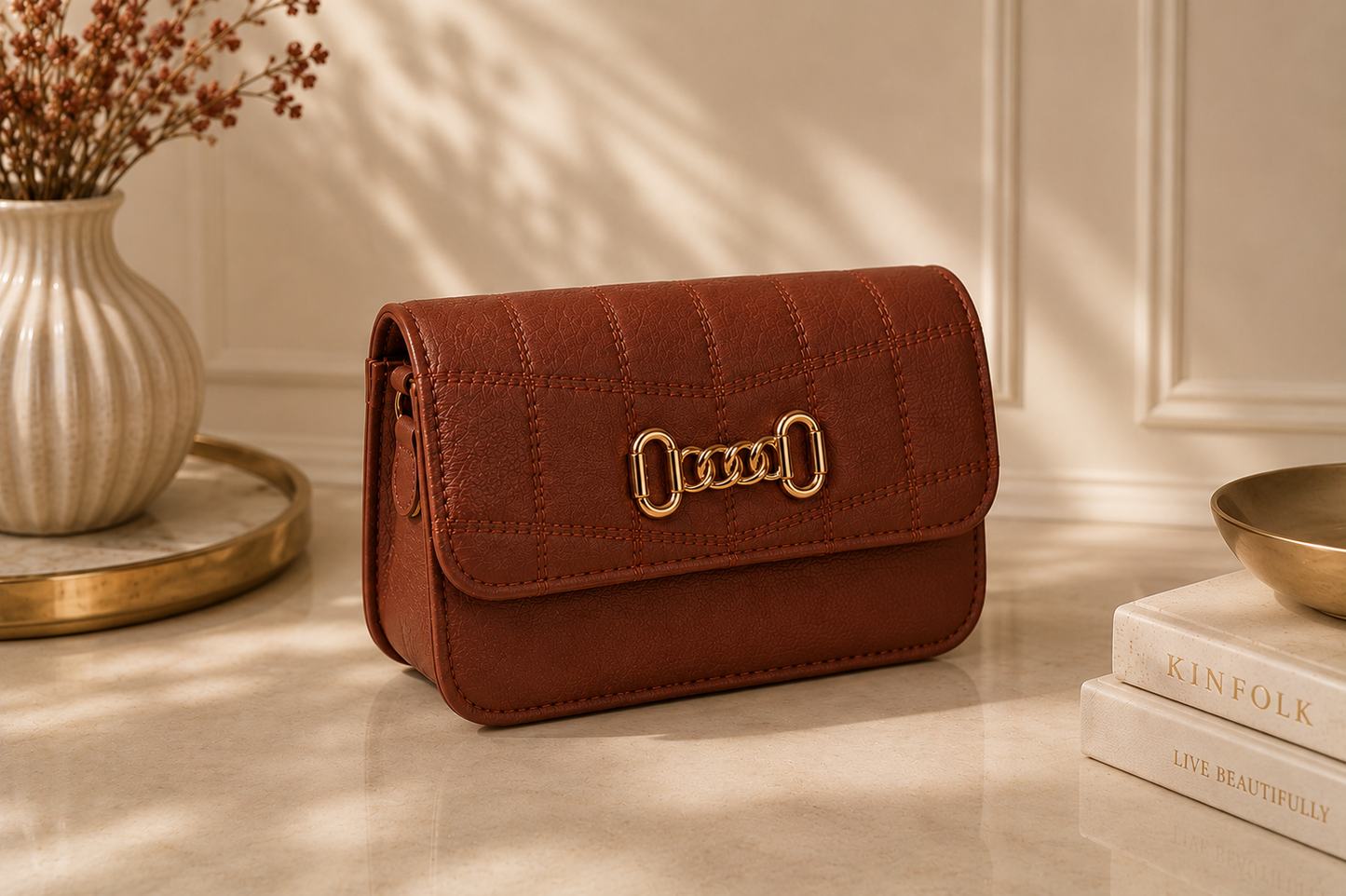 Chic Quilted Shoulder Bag – Available in 5 Colors
