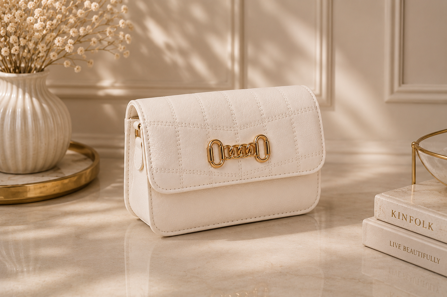 Chic Quilted Shoulder Bag – Available in 5 Colors