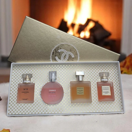 Luxury Women's Perfume Gift Set – 4-Piece Mini Eau De Parfum Collection | Long Lasting Fragrance