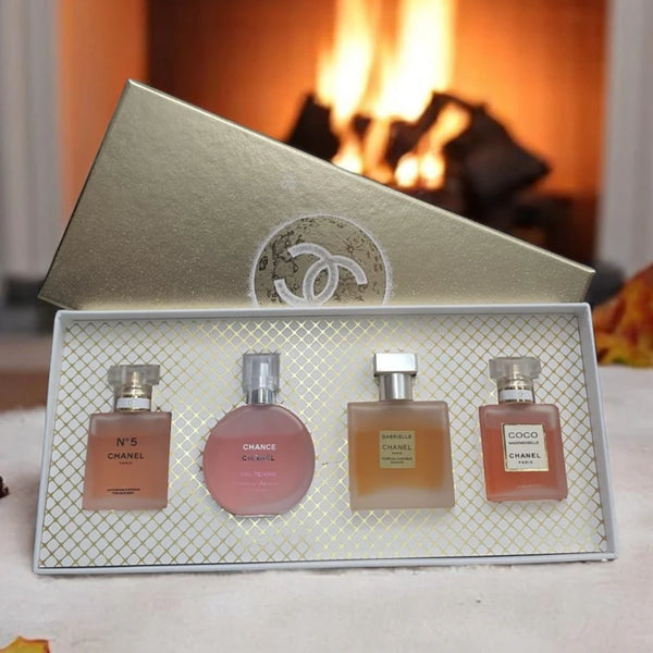 Luxury Women's Perfume Gift Set – 4-Piece Mini Eau De Parfum Collection | Long Lasting Fragrance
